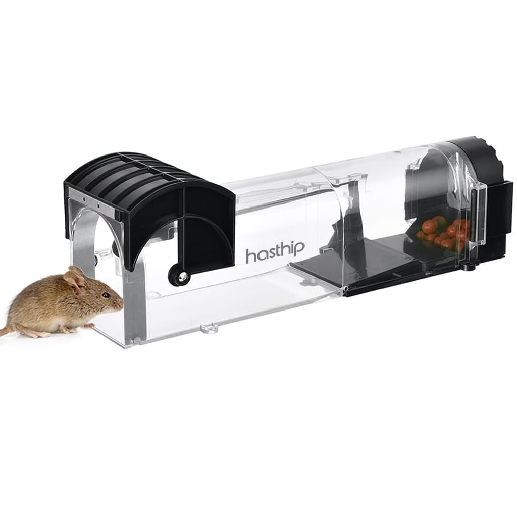 HASTHIP Rat Trap Cage for House Garden Patio, 32 cm Humane Mouse Trap Cage, Reusable Enlarged Smart Rat Catcher and Rodent Trap for Mice, Pets, Rodents HASTHIP Rat Trap Cage for House Garden Patio, 32 cm Humane Mouse Trap Cage, Reusable Enlarged Smart Rat Catcher and Rodent Trap for Mice, Pets, Rodents